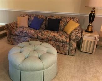 Sofa, Ottoman, Pillows