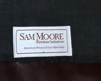 Sma Moore Leather Chair & Ottoman