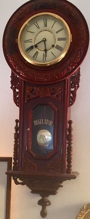 Vintage Regulator Wall Clock