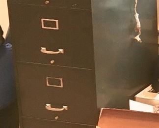 Vintage 4 dtawer Metal File Cabinet