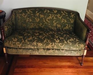 Inlaid Sheraton Stlye Settee