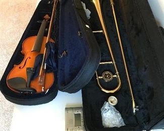 Violin and trombone