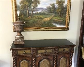 Beautiful large picture with consul table