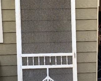  Vintage screened in door 