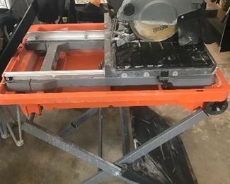 Tools, saws, pressure washer, shopvac, tile saw, dump cart, generator, ladders, edger, husky tool boxes and cabinets.