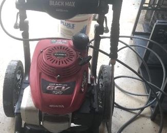 Tools, saws, pressure washer, shopvac, tile saw, dump cart, generator, ladders, edger, husky tool boxes and cabinets.
