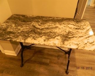 marble table