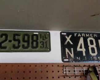 Vintage license plates     Some old new stock