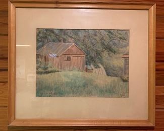 Original Water Color by AR Crawford (1950)