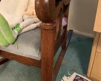 Antique Tiger Oak Rocker