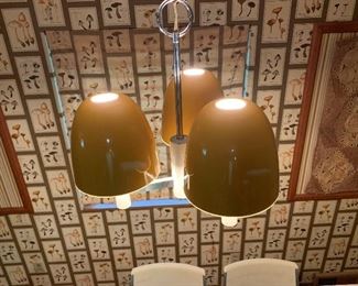 1970's Hanging Mushroom Lamp