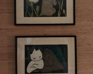 Wood Block Prints by Kaoru Kawano