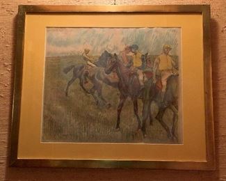 "Before the Race" after Edgar Degas by Auguste Clot, circa 1895