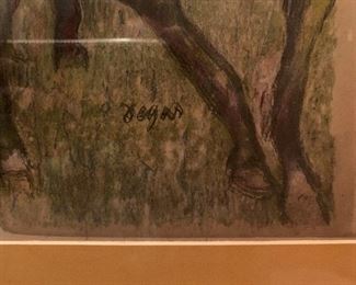 "Before the Race" after Edgar Degas by Auguste Clot, circa 1895