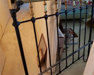 nice painted old iron bed