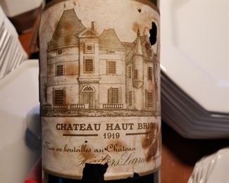 1919 empty bottle Chateau Haut