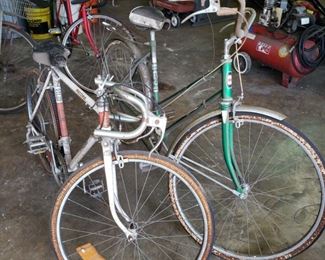 vintage bikes, bicycles