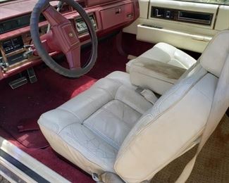 interior of the Cadillac