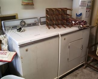 old washer and dryer