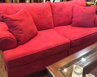 The red couch you never knew you needed!