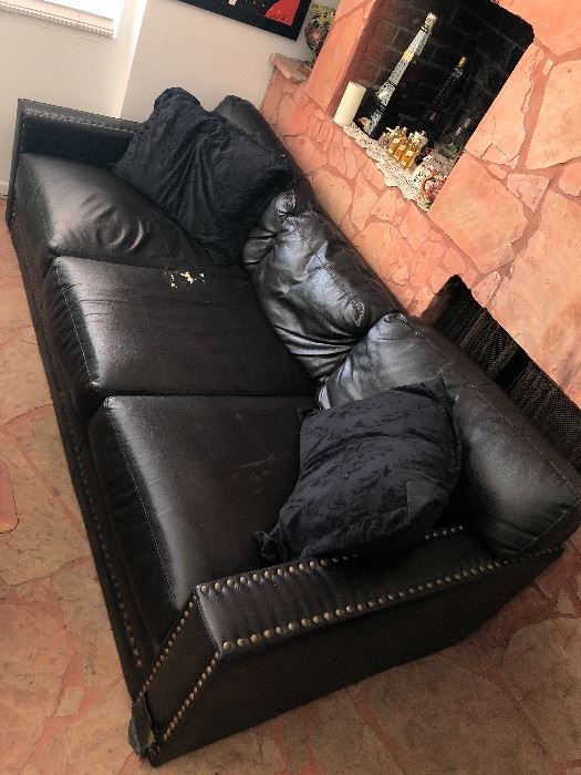 Leather couch needs little repair 