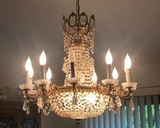 crystal chandelier antique ornate