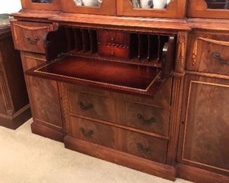 Secretary breakfront mahogany 