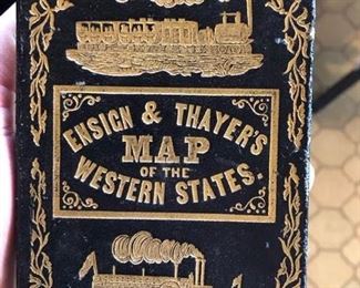 1852 Thayer map and book 