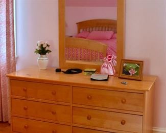 Double dresser with mirror