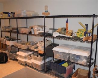 Metal shelving