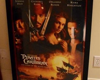 Pirates of the Caribbean framed poster