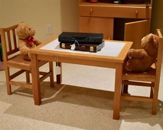 Child sized table ad chairs