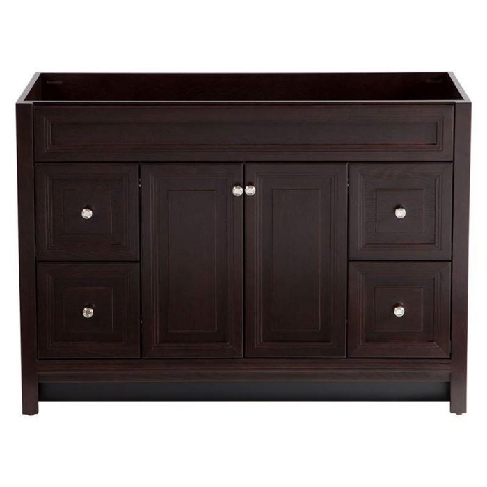 Brinkhill 48 in. W x 34 in. H x 22 in. D Bath Vanity Cabinet Only in Chocolate