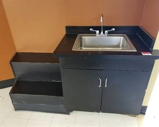 Sink and built in cabinet