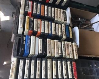 8 Track tapes + Cassettes in house too