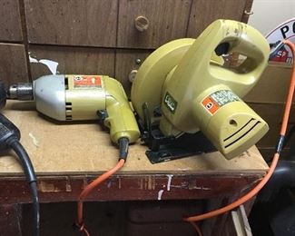 craftsman drill and 5 1/2" circular saw