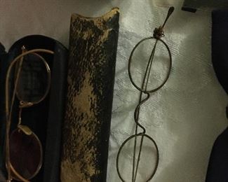 Several pair of vintage eyeglasses