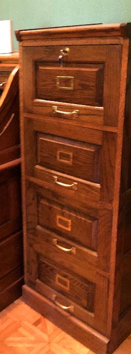 CH006: Oak Wood Letter Size 4 Drawer File Cabinet Local Pickup  https://www.ebay.com/itm/123813583320
