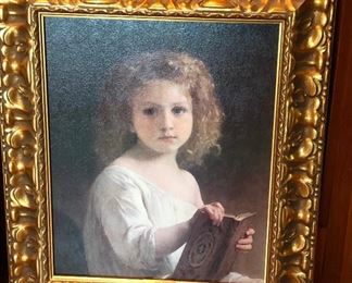 CH052: The Story Book William Bouguereau giclee oil painting framed Local Pickup  https://www.ebay.com/itm/123813982378