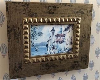 CH076: Mediterranean Seaside framed giclee oil on canvas Local Pickup  https://www.ebay.com/itm/113796267456