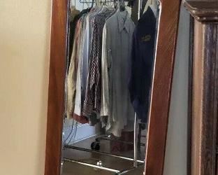 CH086: Ornate Wooden Tall Antique Mirror Local Pickup  https://www.ebay.com/itm/123813998448