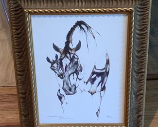 CH090: "Peek" by Sarah Lynn Richards, limited edition Framed lithograph Local Pickup  https://www.ebay.com/itm/113796273923