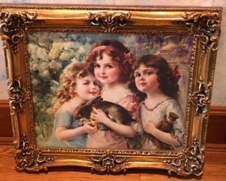 CH091: The Three Graces Emile Vernon Oil on Cavas Framed Local Pickup  https://www.ebay.com/itm/123813652226