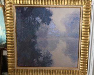CH096: 'The Seine at Giverny Morning Mists' by Claude Monet Painting framed giclee Local Pickup  https://www.ebay.com/itm/123814019522