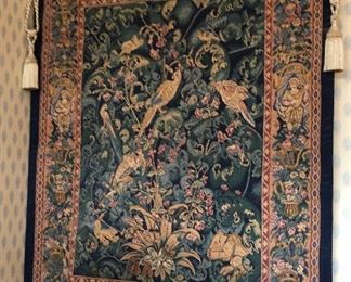 CH100: XL Floral and Bird Tapestry Local Pickup  https://www.ebay.com/itm/113796280850