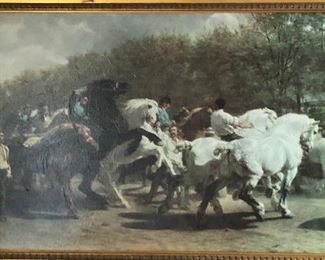 CH104: Rosa Bonheur the Horse Fair 1853 55 framed giclee oil on canvas Local Pickup  https://www.ebay.com/itm/113796284042
