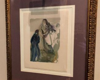 CH120: Salvador Dalí Woodcut “Paradise 28 -The walk toward god” Divine Comedy Framed Local Pickup  https://www.ebay.com/itm/113796289337