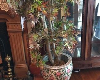 CH151 Oriental Fish Bowl w/ Plant and Stand Local Pickup   https://www.ebay.com/itm/123813694921 