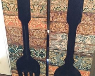 Spoon and fork decoration (chalkboards)