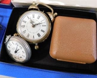 Pocket watch alarm clock